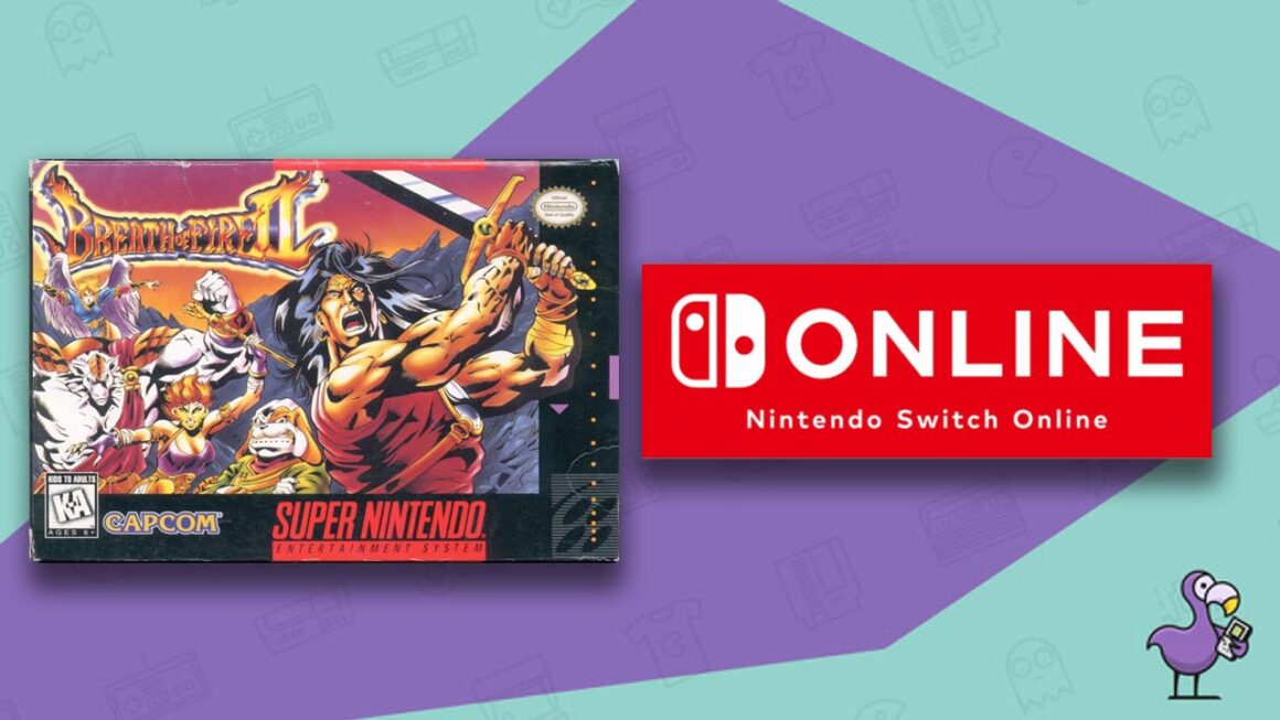 Melhores jogos SNES no Switch - arte da capa do jogo Breath of Fire 2
