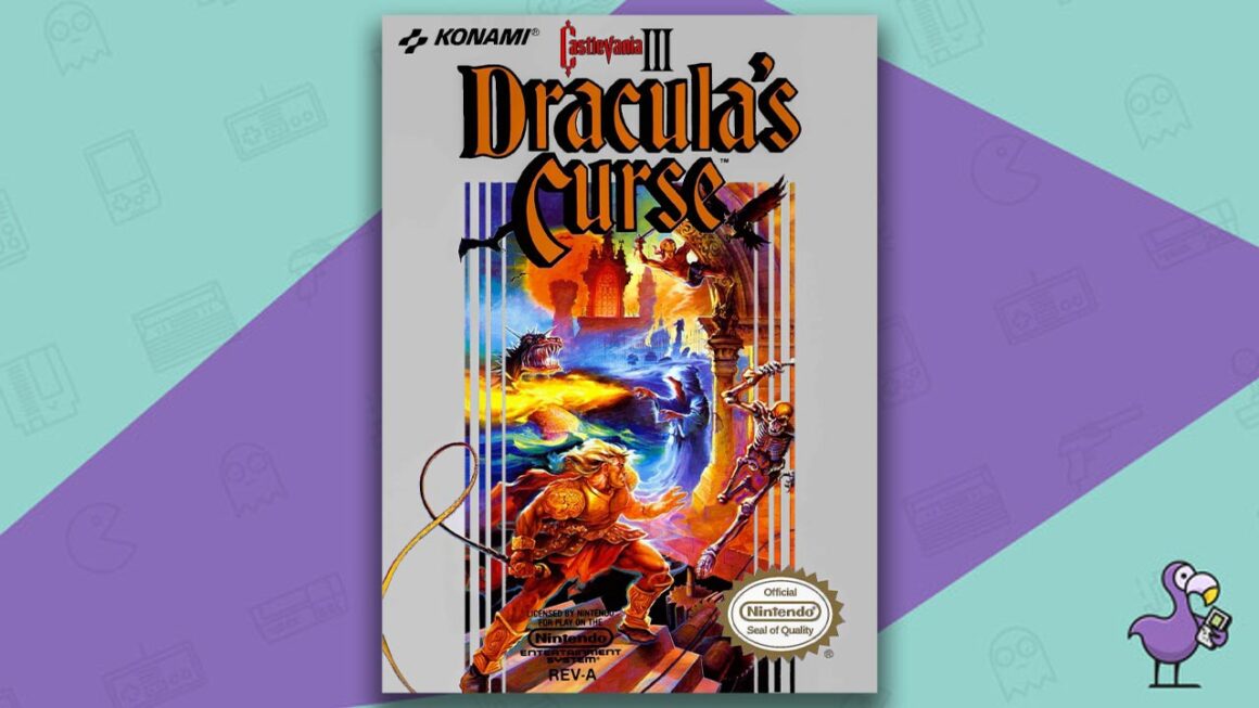 beat Castlevania games - Castlevania III: Draculas Curse capa do jogo NES