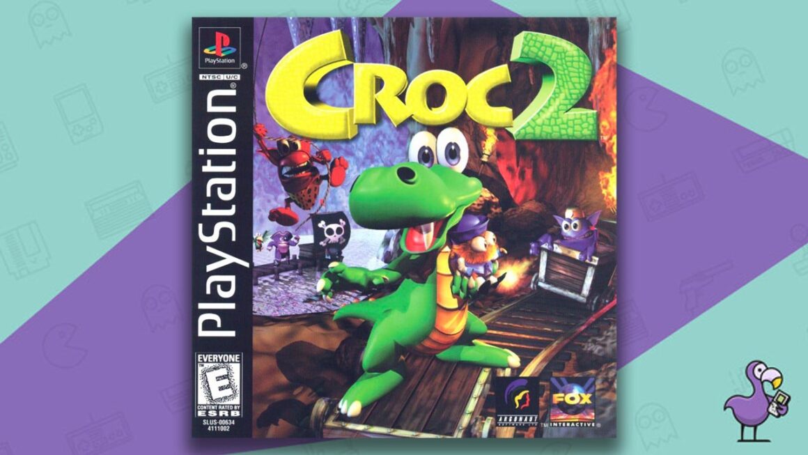 Melhores jogos Croc - arte da capa do jogo Croc 2 PS1