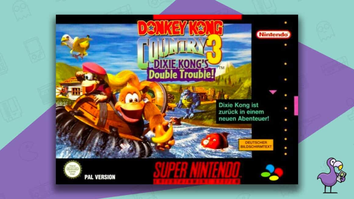 Melhores jogos Donkey Kong - Donkey Kong Country 3: Dixie Kongs Double Trouble capa do jogo SNES