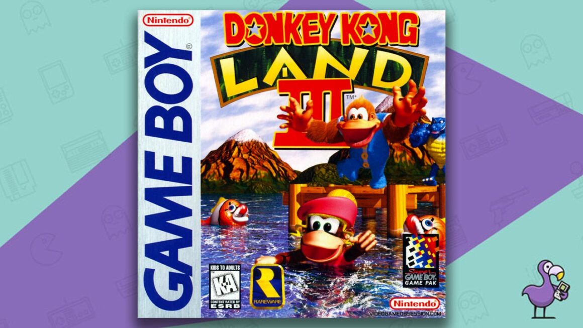 Melhores jogos Donkey Kong - arte da capa do jogo Donkey Kong Land 3