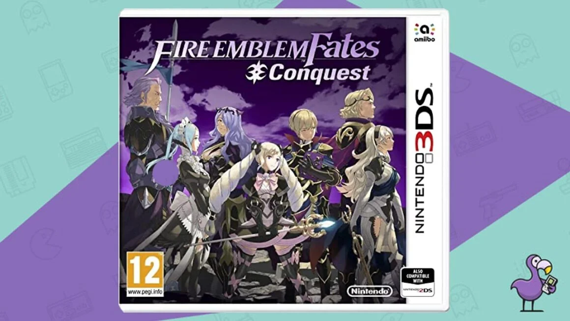 Melhores jogos Fire Emblem - Fire Emblem Fates: Conquest Nintendo 3DS capa do jogo