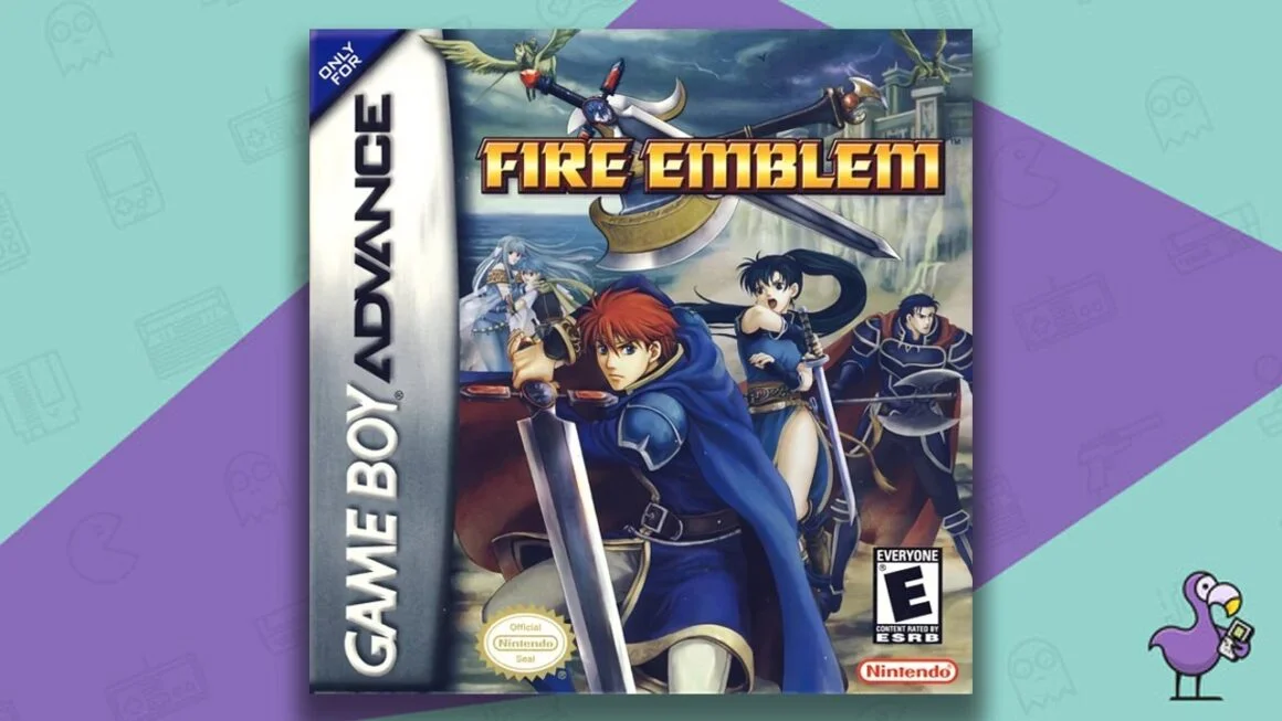 Melhores Jogos Fire Emblem - Fire Emblem: The Blazing Blade arte da capa do jogo GBA