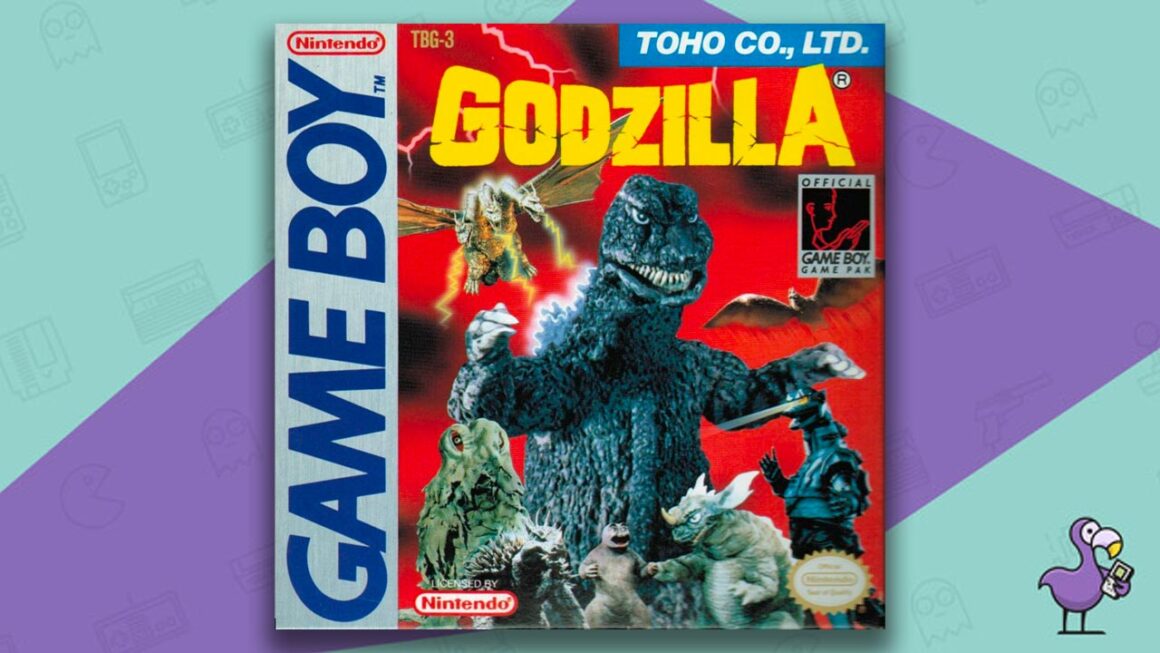 Melhores jogos Godzilla - arte da capa do jogo Godzilla DMG GB