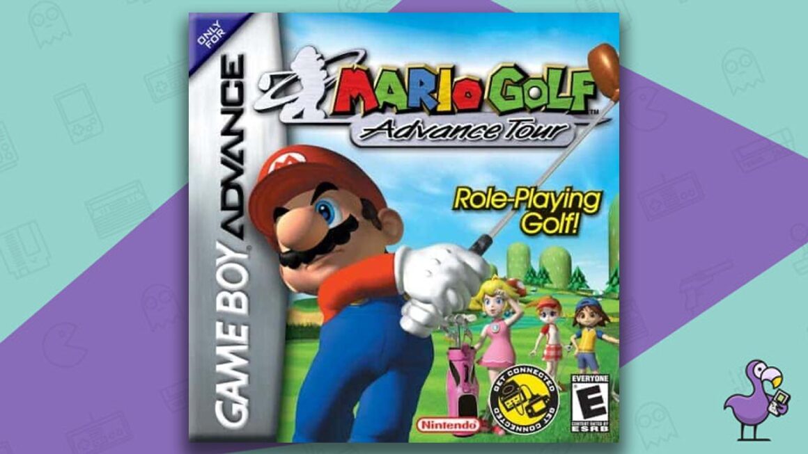 Melhores jogos de GBA para vários jogadores - arte da capa do jogo Mario Golf: Advance Tour