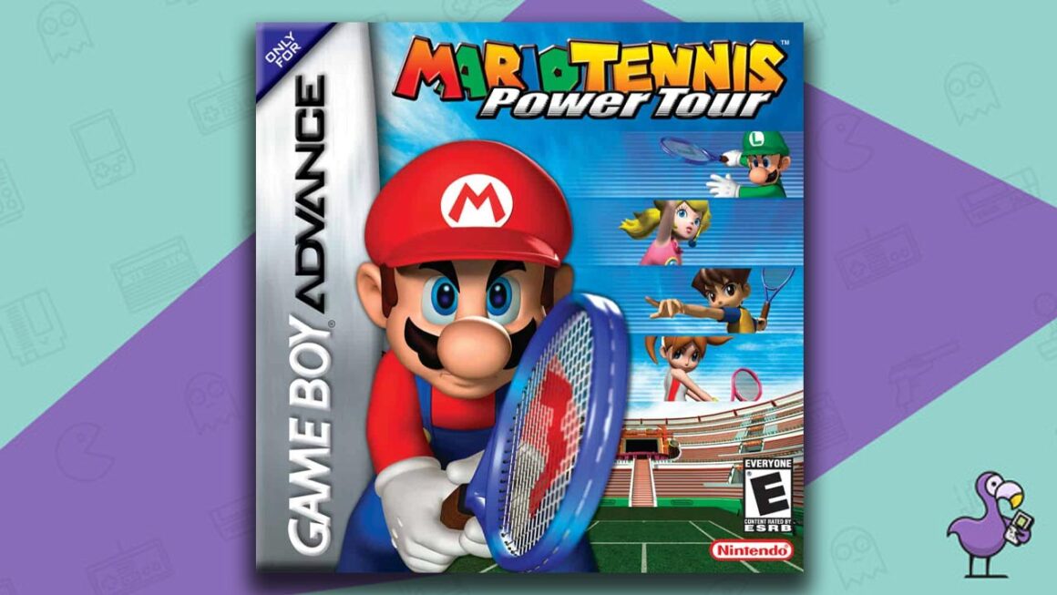 Melhores jogos de GBA para vários jogadores - arte da capa do jogo Mario Tennis: Power Tour