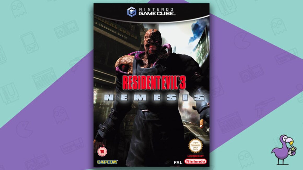 Melhores jogos de terror GameCube - Resident Evil 3: Nemesis capa do jogo