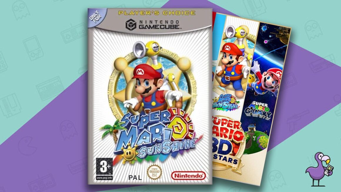 Melhores jogos retrô no Nintendo Switch - Super Mario Sunshine Game Case