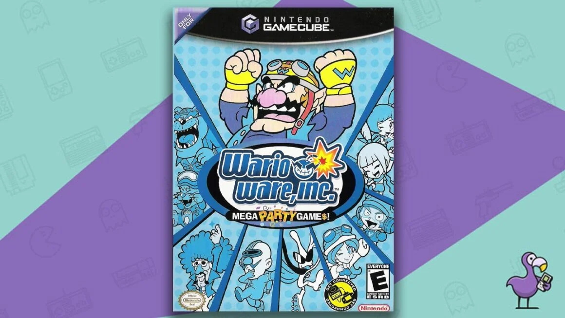 melhores jogos de Gamecube para 4 jogadores - WarioWare, Inc.: Mega Party Game$!  arte da capa do jogo