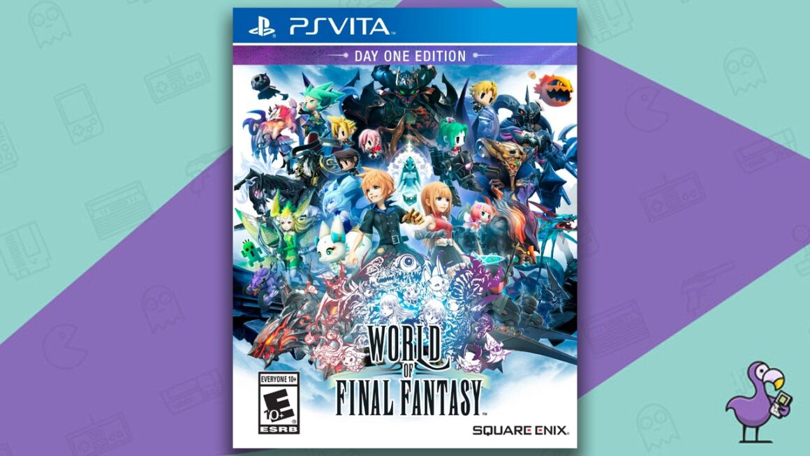 Melhores jogos PS Vita - arte da capa do jogo World of Final Fantasy