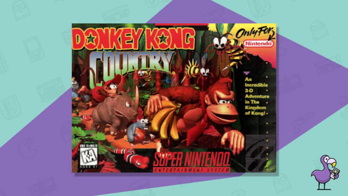Melhores jogos Donkey Kong - arte da capa do jogo Donkey Kong Country SNES