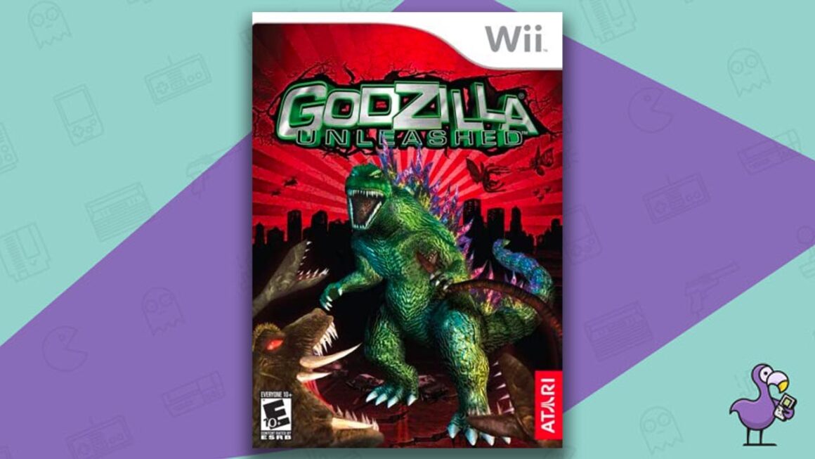 Melhores jogos Godzilla - arte da capa do jogo Godzilla Unleashed Wii